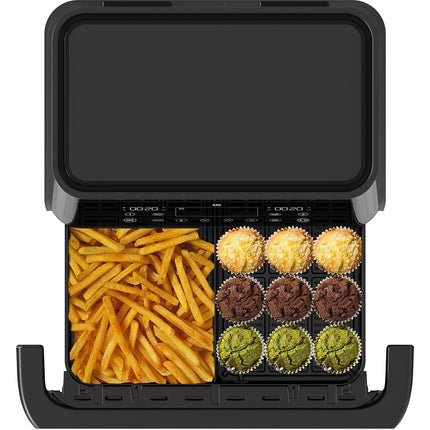 Friteuse sans huile ESSENTIELB EAF5 ,Noir, Flex Megazone XXL 11L
