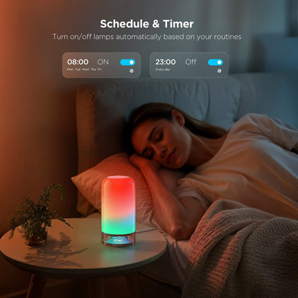 Lampe connectée GOVEE Lampe de table LED RGBICWW