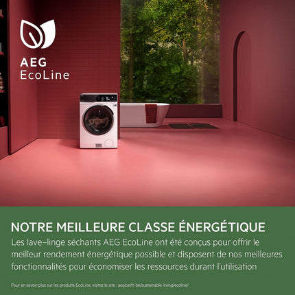 Lave linge séchant hublot AEG LWR98B166X