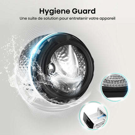 Lave linge séchant hublot HISENSE WD3S8043BW3 PureJetWash