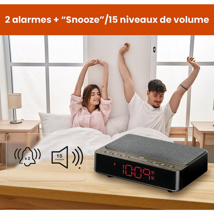 Radio réveil ESSENTIELB RRVI-100 Charge Induction