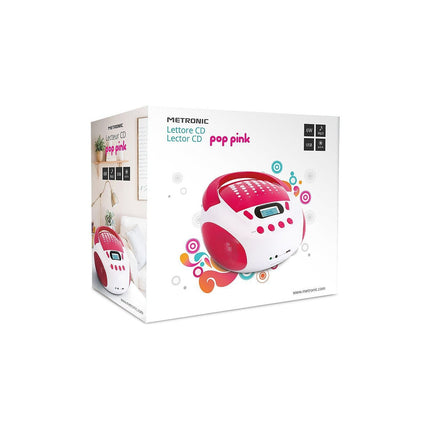 Lecteur CD METRONIC Lecteur CD MP3 Pop Pink avec port USB -