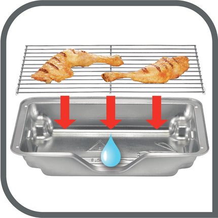 Barbecue électrique TEFAL BG931812 easygrill 2 en 1 sur pieds, 35x21 cm