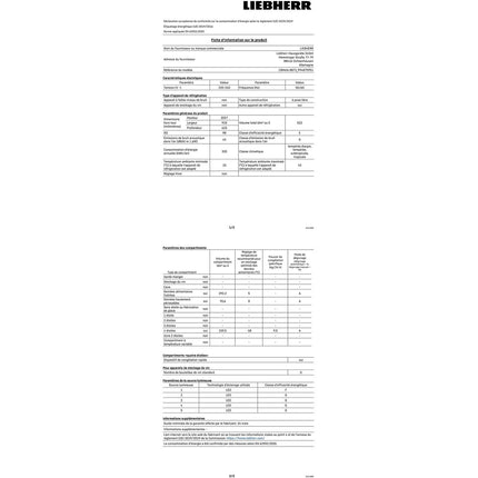 Réfrigérateur multi portes LIEBHERR CBNste8872