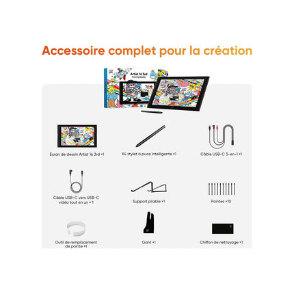 Tablette graphique XPPEN Tablette Graphique Artist 16 3nd