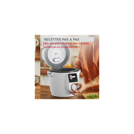 Cookeo MOULINEX YY5855FB WIFI 9-EN-1, 6 L, 9 modes de cuisson, 150 recettes + Extra crisp