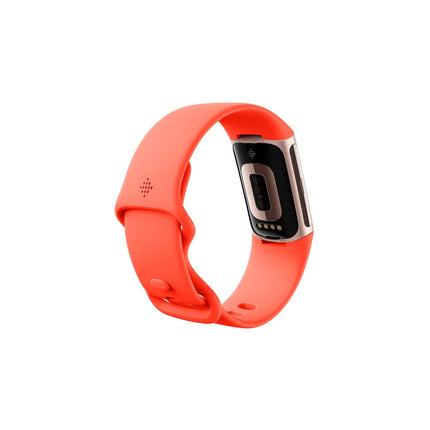 Bracelet connecté FITBIT Charge 6 champagne Gold et Corail