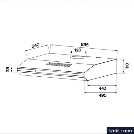 Hotte casquette CIARRA CD90921B