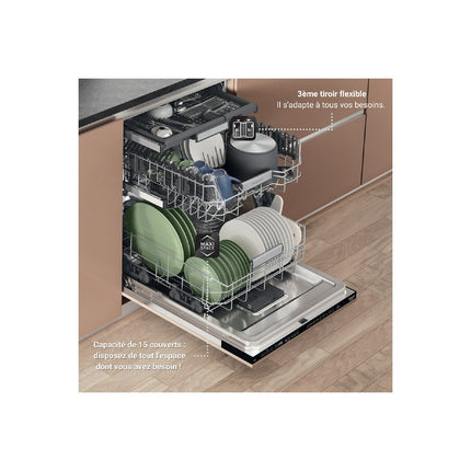 Lave vaisselle encastrable HOTPOINT H7IHP40L MaxiSpace
