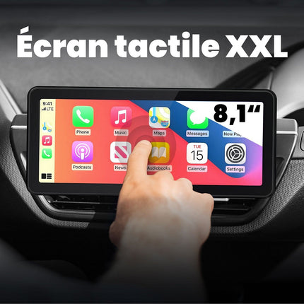 Fixation TNB Ecran sans fil CarPlay & Android Noir