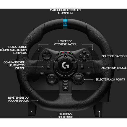 Volant + Pédalier LOGITECH G923 PS4/PS5/PC