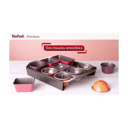 Moule à cake TEFAL Creabake duo cake long 12.5 x 6.5 cm