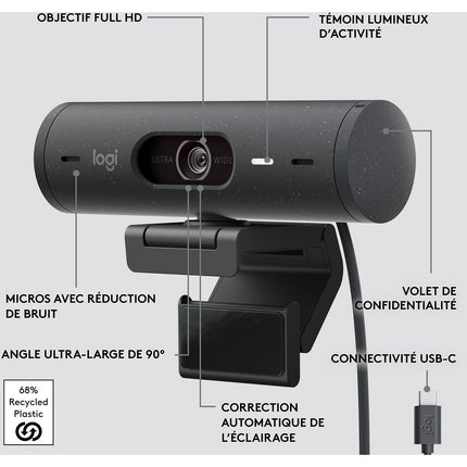 Webcam LOGITECH Brio 500 HD