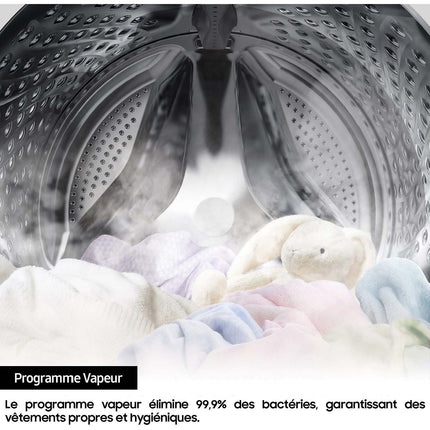 Lave linge hublot SAMSUNG WW80CGC04DAB Bespoke AI