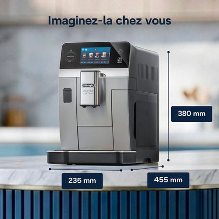 Expresso Broyeur DELONGHI Eletta Ultra ECAM470.85.MB Technologie Silent