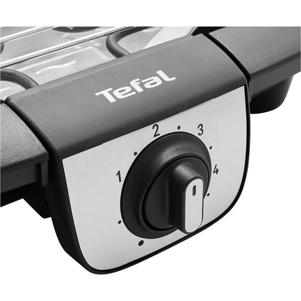 Barbecue électrique TEFAL BG90A810 Easygrill inox à poser, 37x23.5 cm