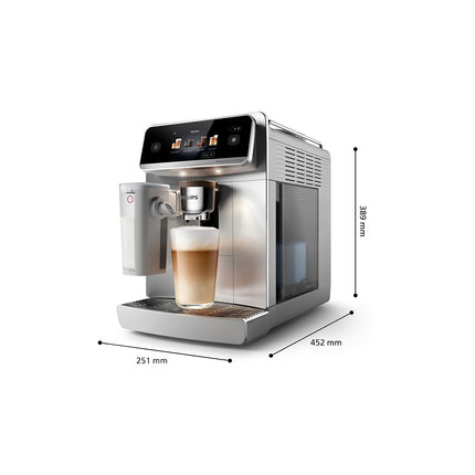 Expresso Broyeur PHILIPS Café Aromis EP8757/20 cafetière à grain SilentBrew LatteGo Pro Blanche