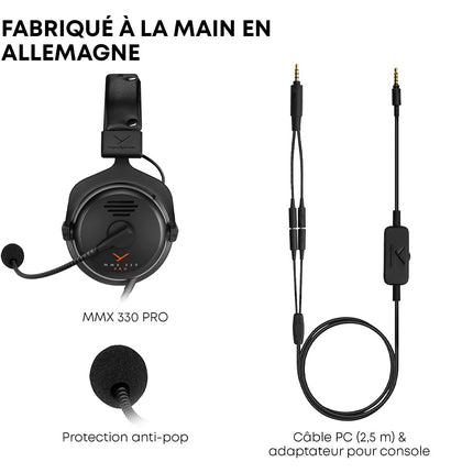 Casque gamer BEYERDYNAMIC MMX 330 Pro Noir