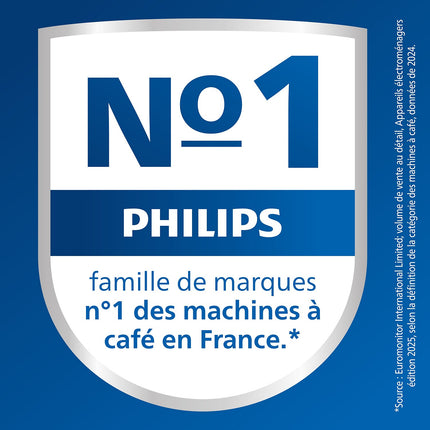 Machine à expresso PHILIPS Baristina BAR303/00 cafetière à grain Blanche + mousseur à Lait