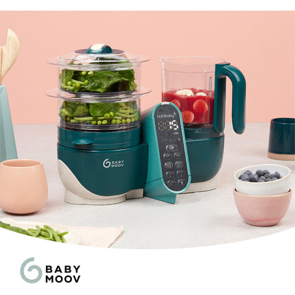 Mixeur Cuiseur Bébé BABYMOOV Nutribaby + Opal Green