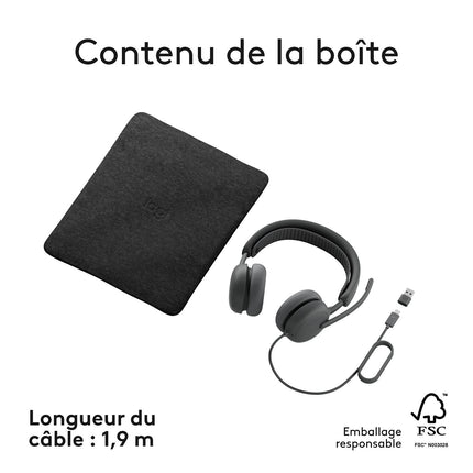 Micro-casque LOGITECH Zone Wired 2 GRAPHITE