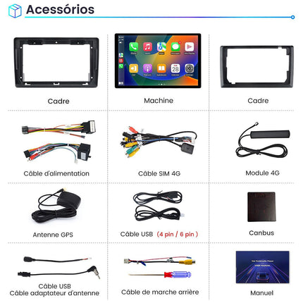 Autoradio connecté JUNSUN pour Fiat Ducato 2006-2021 13.1"Carplay