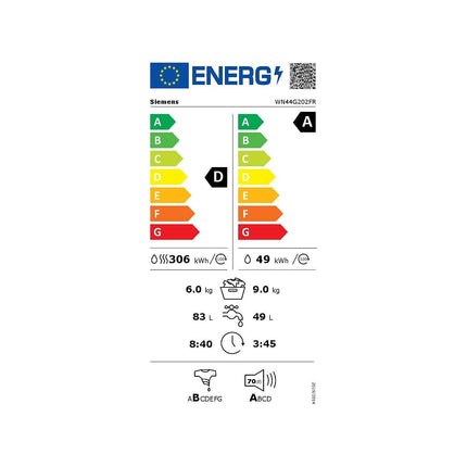 Lave linge séchant hublot SIEMENS WN44G202FR