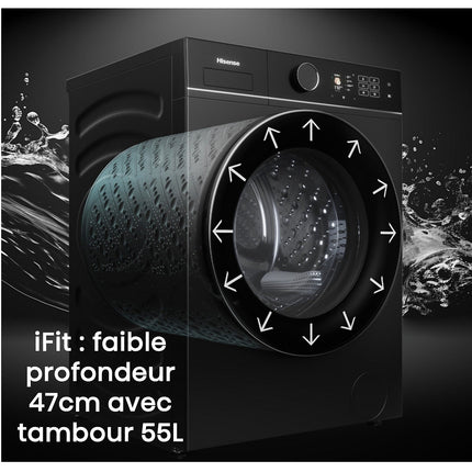 Lave linge séchant hublot HISENSE WD3I8043BBF2