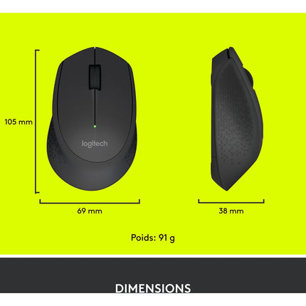 Souris sans fil LOGITECH M280 Noire