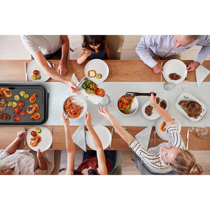 Plancha électrique TEFAL GIANT XL CB631D10 gris à poser, 55x30.4 cm