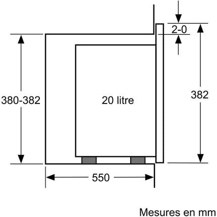 Micro ondes encastrable SIEMENS BE523LMB1