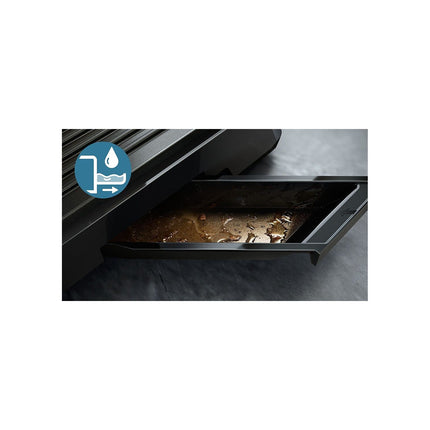 Grille-viande PHILIPS 7000 Series HD6307/70 noir sonde de cuisson, plaques amovibles, à poser, 29x26 cm