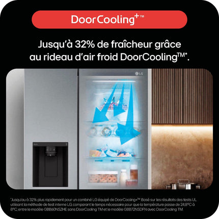 Réfrigérateur Américain LG GSXE90EVDD InstaView