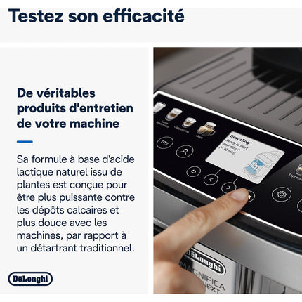 Détartrant anti-calcaire DELONGHI expresso broyeur 12 mois