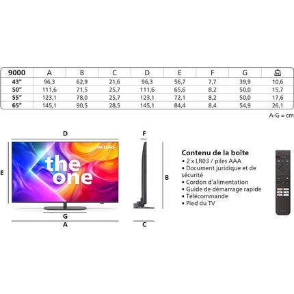 TV QLED PHILIPS 43PUS9000 (108cm)