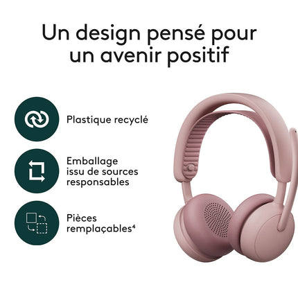 Micro-casque LOGITECH Zone Wireless 2 ROSE