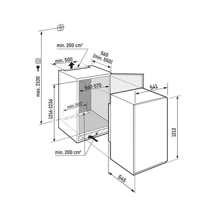 Réfrigérateur 1 porte encastrable LIEBHERR IRSe1224-2 EasyFresh
