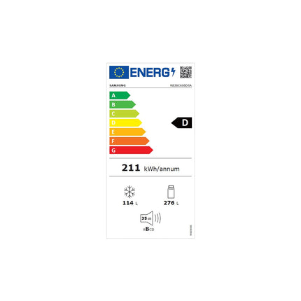 Réfrigérateur combiné SAMSUNG RB38C600DSA
