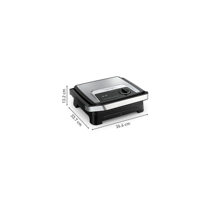 Grille-viande TEFAL GC272D10 inox noir à poser, 29x26 cm