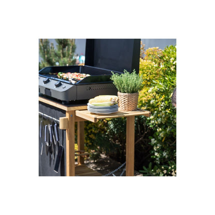 Chariot Plancha ENO Emile bois compatible plancha de 45 à 80 cm