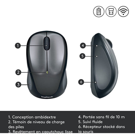 Souris sans fil LOGITECH M235 Silver