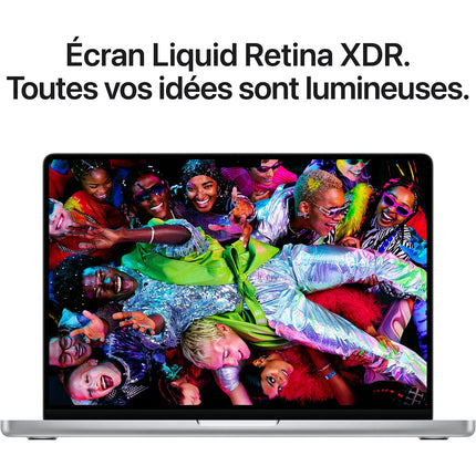 Ordinateur Apple MACBOOK Pro 14" Puce M5 Pro CPU 15 / GPU 16 coeurs Mémoire RAM 24Go Stockage 1To SSD XDR
