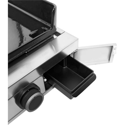 Plancha gaz FORGE ADOUR Modern 60 Inox 2 brûleurs à poser, 60x42 cm