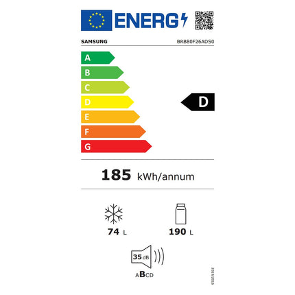 Réfrigérateur combiné encastrable SAMSUNG BRB80F26ADS0