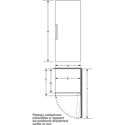Congélateur armoire SIEMENS GS58NAWDV IQ500 varioZone