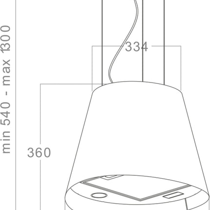 hotte-decorative-ilot-elica-juno-ix-f-50