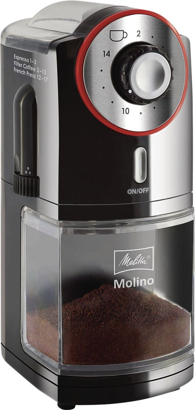 moulin-a-cafe-melitta-molino-noir-et-rouge-inox