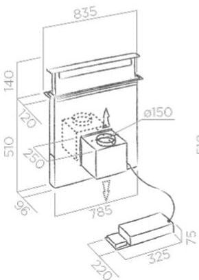 hotte-decorative-murale-elica-pandora-bl-f-90