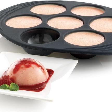 moule-a-gateau-mastrad-7-demi-spheres-gris-fume