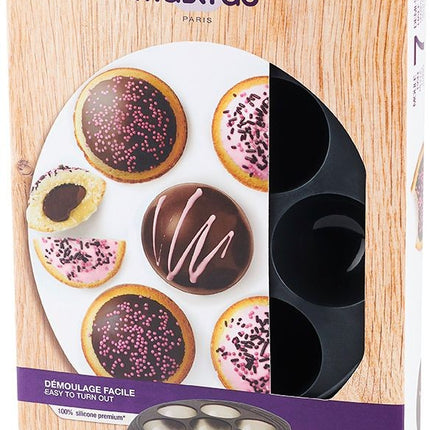 moule-a-gateau-mastrad-7-demi-spheres-gris-fume
